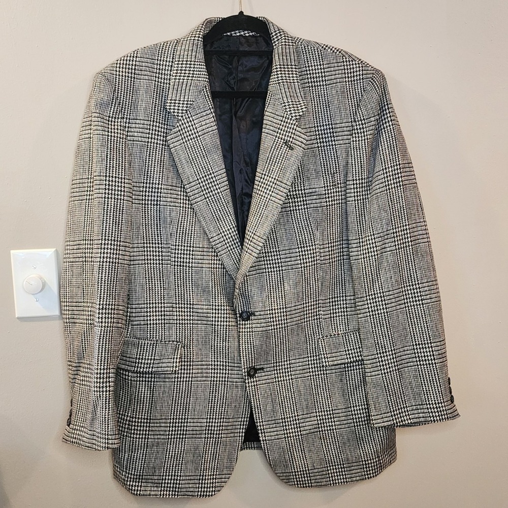Chadmore Blazer Mens Glenplaid Dark Academia Hand Tailored Old Money - Picture 8 of 13